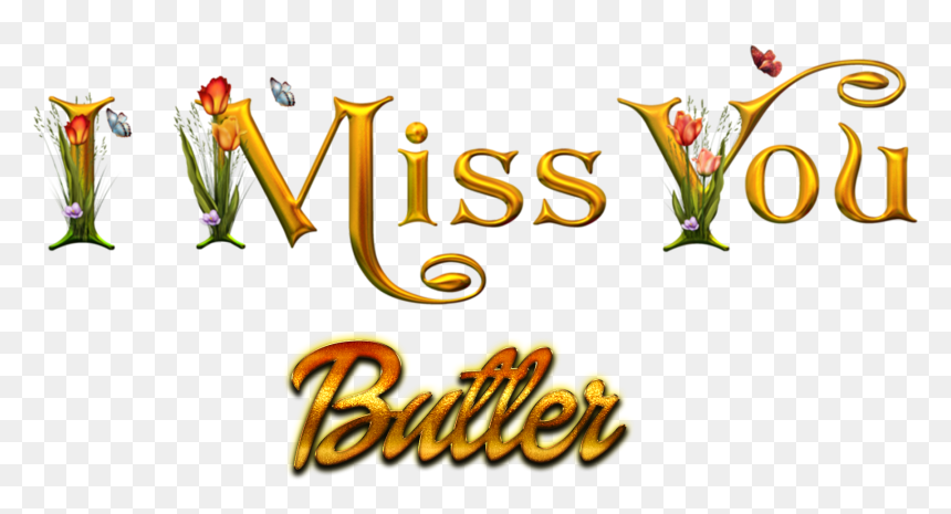 Butler Missing You Name Png - Jennifer Name, Transparent Png - butler png
