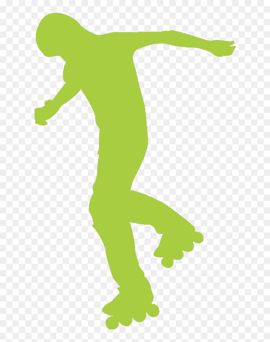 Ice Skating Sport Silhouette - People Roller Skating Png, Transparent Png - ice skating png