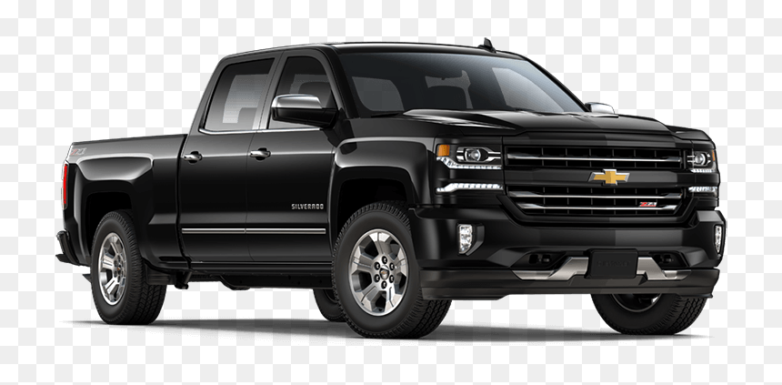 Chevrolet Silverado Dcab Schwarz - Ford Ranger Xlt 2020 Black, HD Png Download - chevy truck png