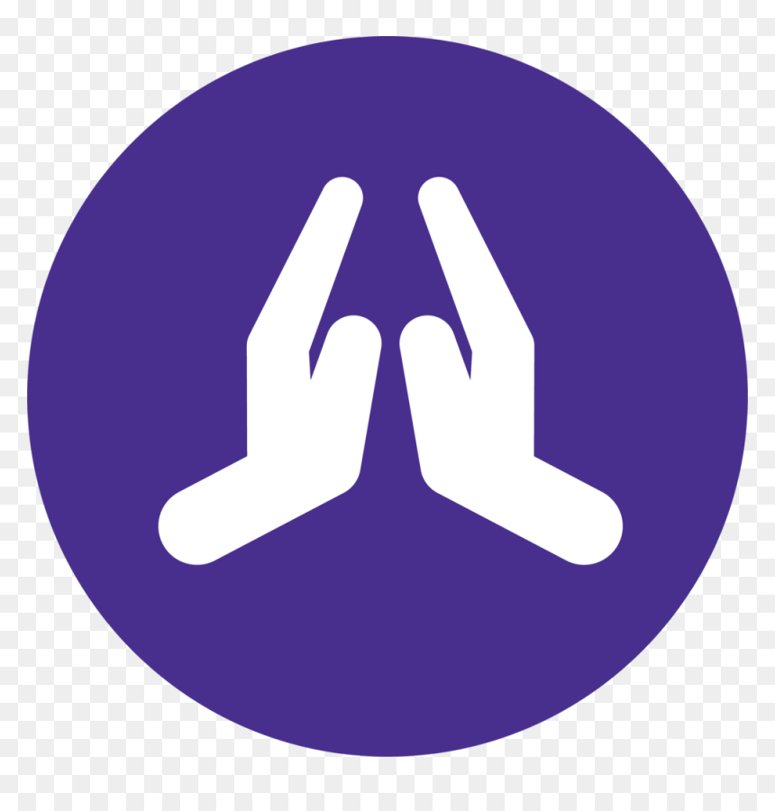 Prayer Circle Purple - Frases Sobre O Louvor, HD Png Download - prayer icon png