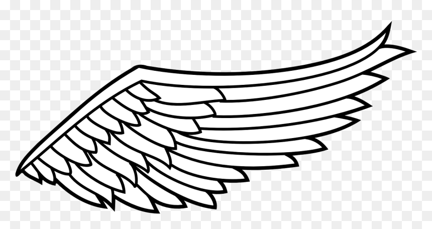Wings Black And White Clipart, HD Png Download - spiritual png