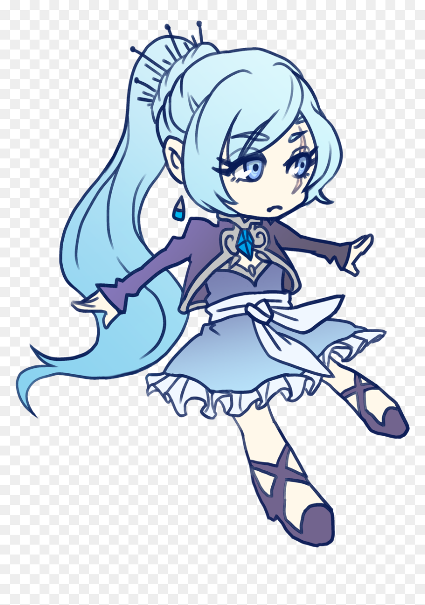 Rwby Weiss Schnee - Cartoon, HD Png Download - weiss schnee png