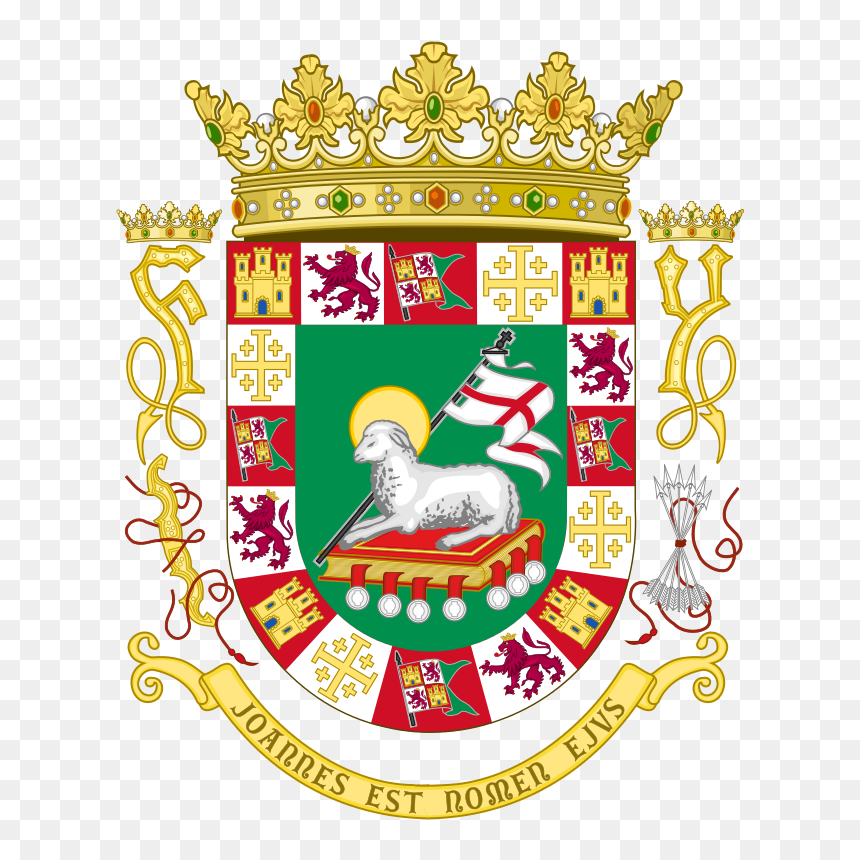 Puerto Rico Coat Of Arms, HD Png Download - puerto rico map png