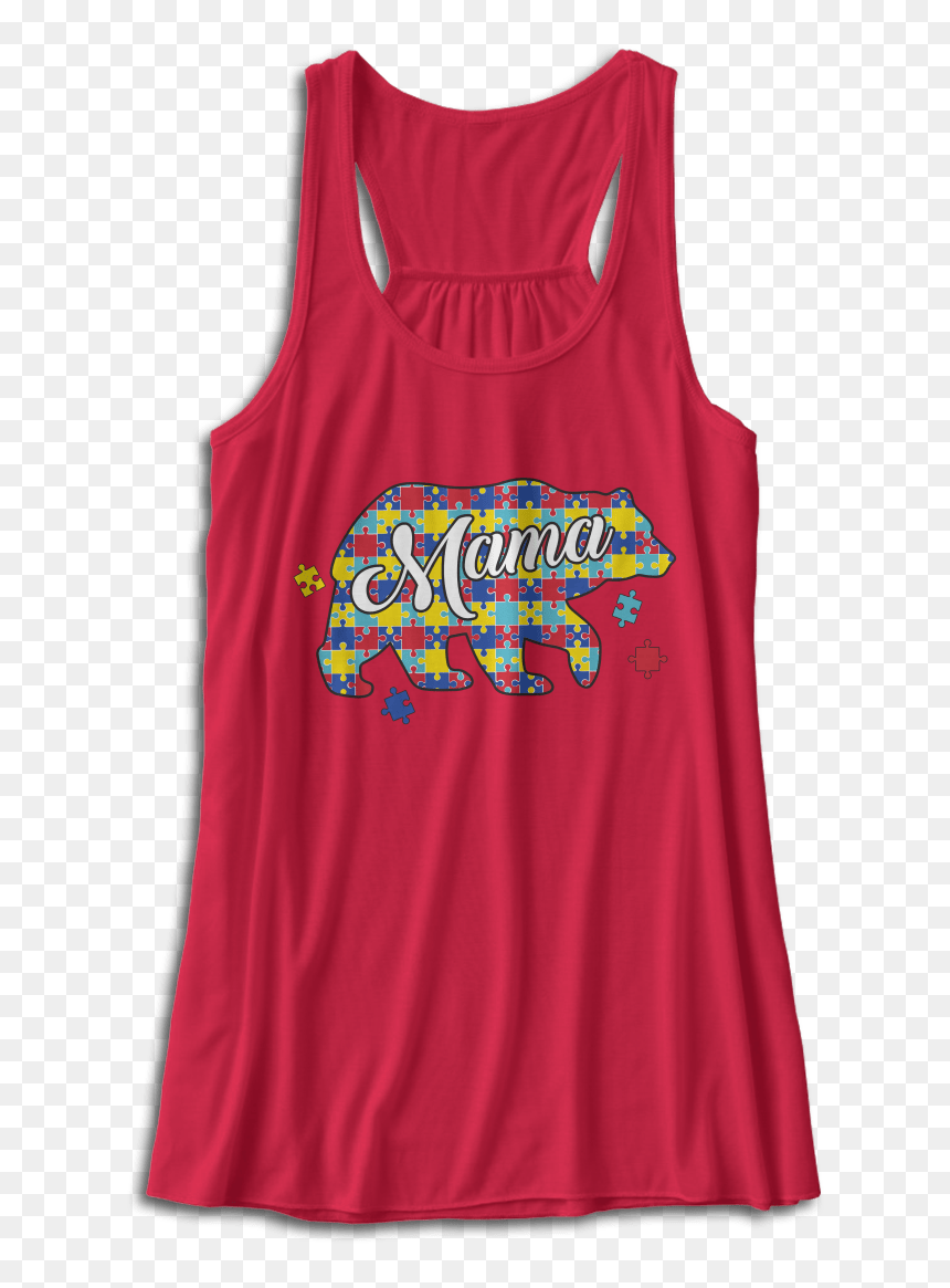 Autism Mama Bear - Active Tank, HD Png Download - mama bear png