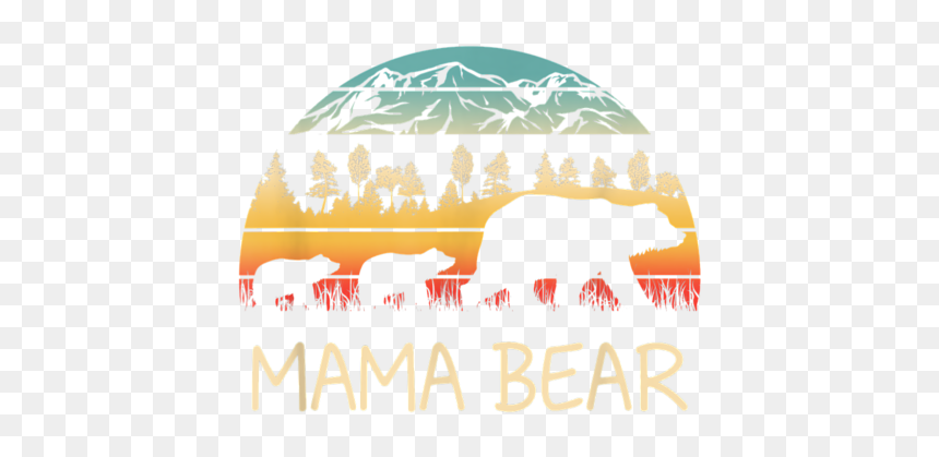Mama Bear And 2 Cubs, HD Png Download - mama bear png