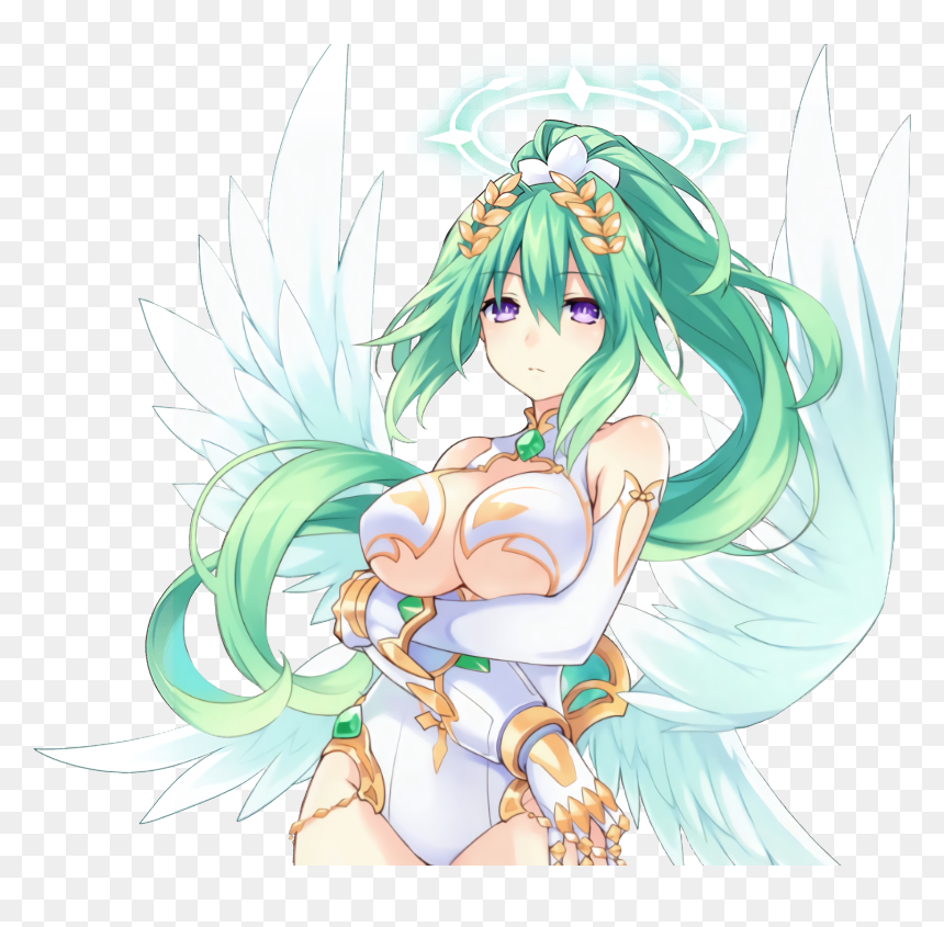 Green Heart Hyperdimension Neptunia Download Green - Green Heart Cyberdimension Neptunia, HD Png Download - hyperdimension neptunia png