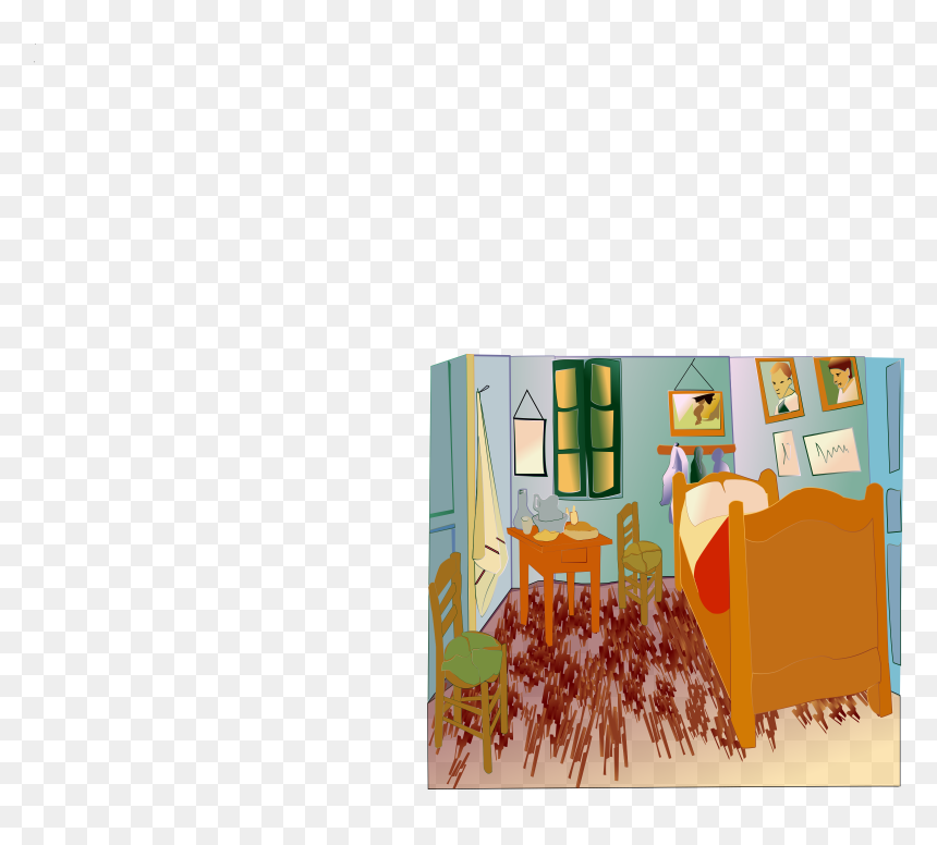 Vangogh Clip Arts - Small Bedroom Cartoon, HD Png Download - small icon png