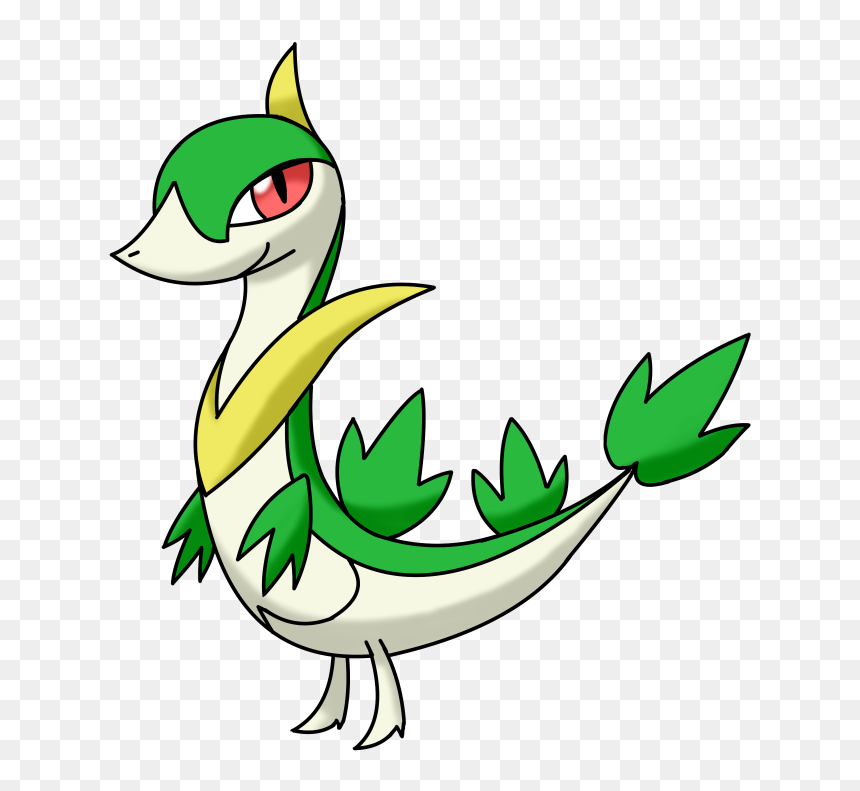 Servine Is The Middle Form Of Snivy, Who Is Objectively - Servine Png, Transparent Png - snivy png