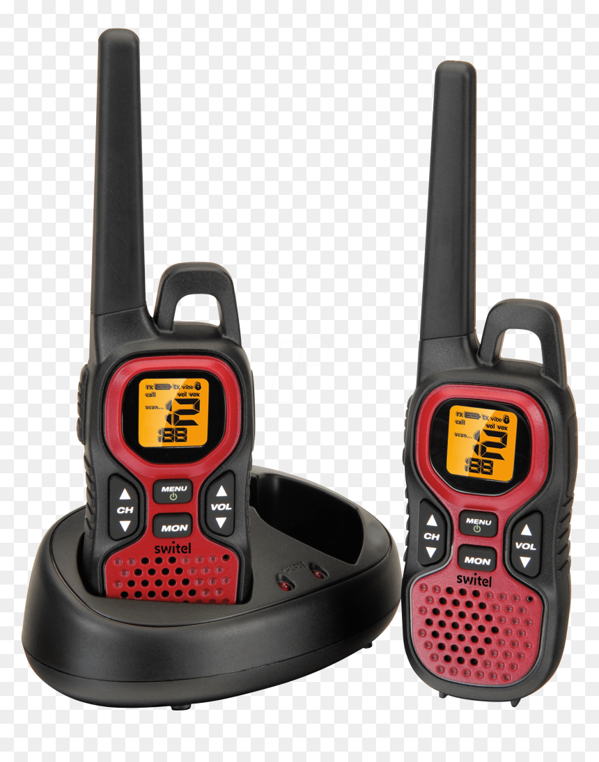 Walkie Talkie With Illuminated Display Switel Switel - Two-way Radio, HD Png Download - walkie talkie png