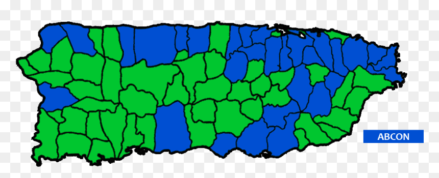 Map Abcon - Mapa De Puerto Rico, HD Png Download - puerto rico map png