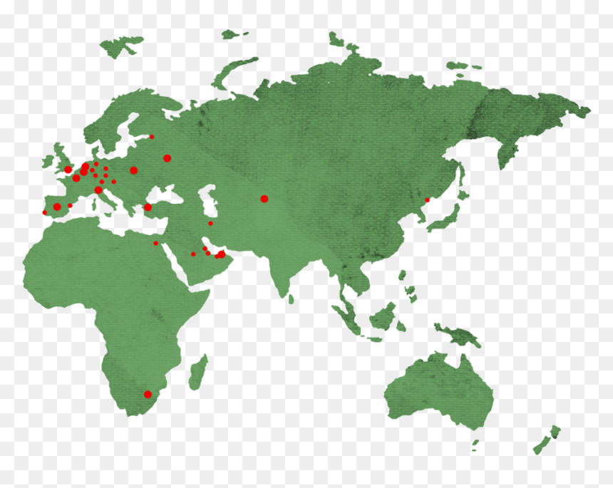 Map Cropped - Vector World Map Png, Transparent Png - baton png