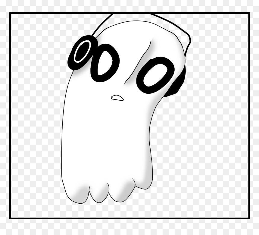 Line Art, HD Png Download - napstablook png