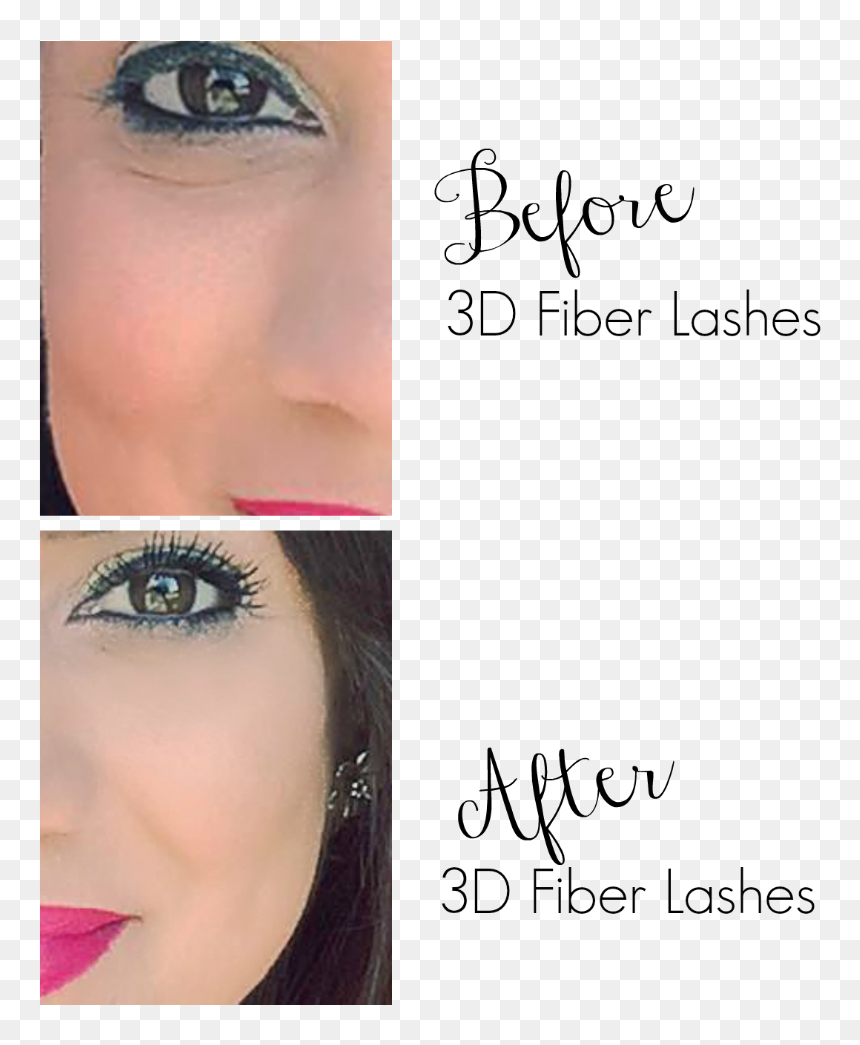 Before And After 3d Fiber Lashes - Eye Liner, HD Png Download - younique png