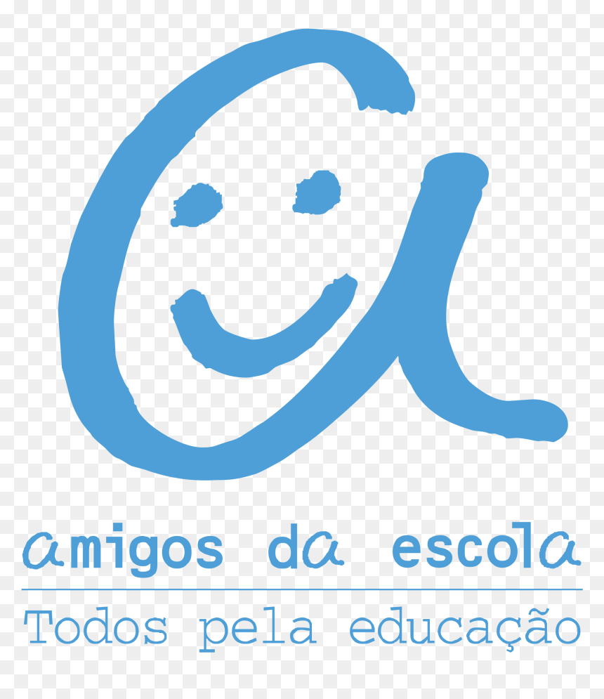 Amigos Da Escola 01 Logo Png Transparent - Smiley, Png Download - amigos png