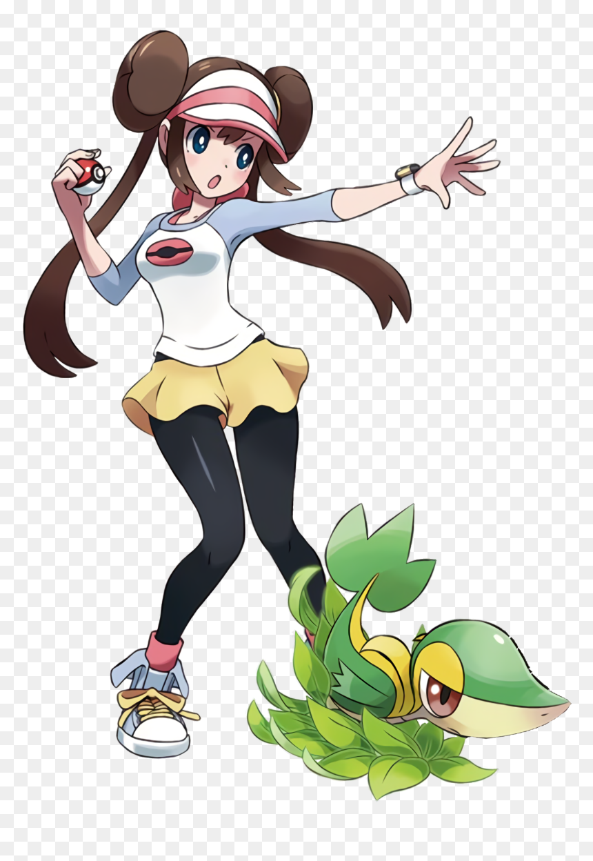 Rosa And Snivy Concept Artwork For Kotobukiya Artfx - Pokemon Rosa, HD Png Download - snivy png