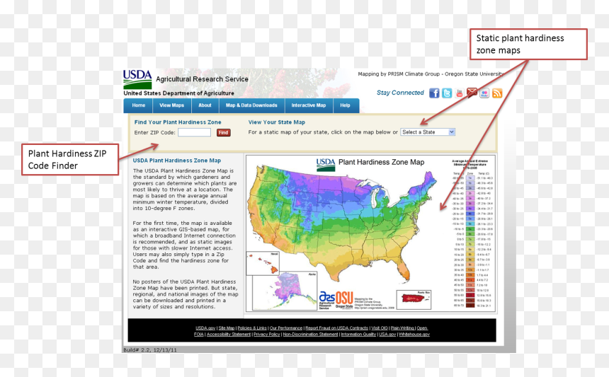 Usda Phzm Home Page - Hardiness Zone Map 2012, HD Png Download - puerto rico map png