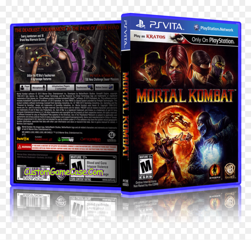 Mortal Kombat - Mortal Kombat Vita Cover, HD Png Download - mortal kombat health bar png