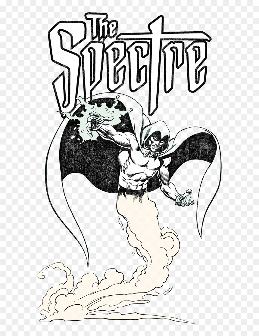 Dc Comics The Spectre Men"s Heather T-shirt - Cartoon, HD Png Download - spectre png