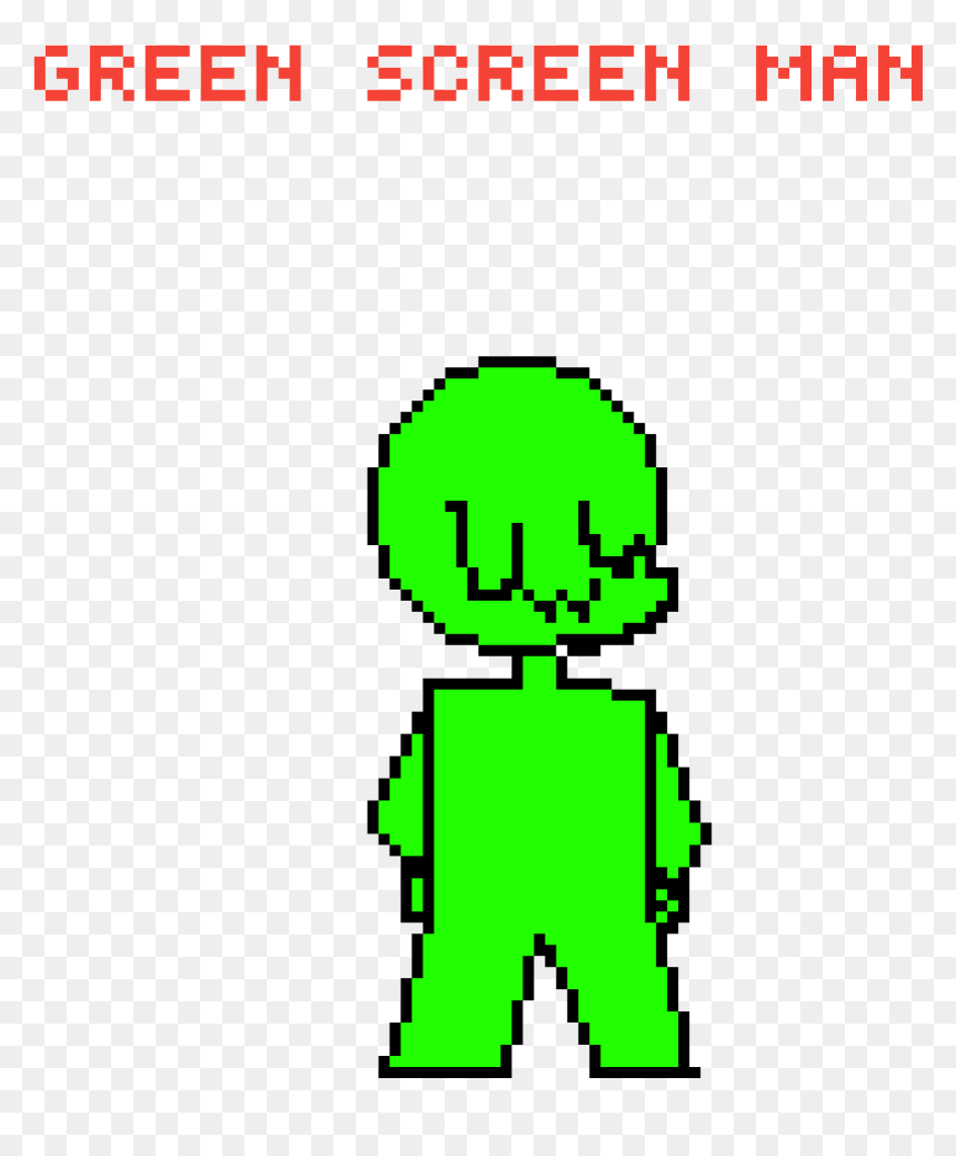 Green Screen Man Uwu - Cross-stitch, HD Png Download - green screen png