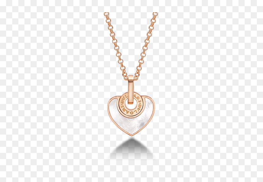 Colgante Bvlgari Bvlgari Cuore Con Cadena En Oro Rosa - Bvlgari Heart Necklace, HD Png Download - cadenas png