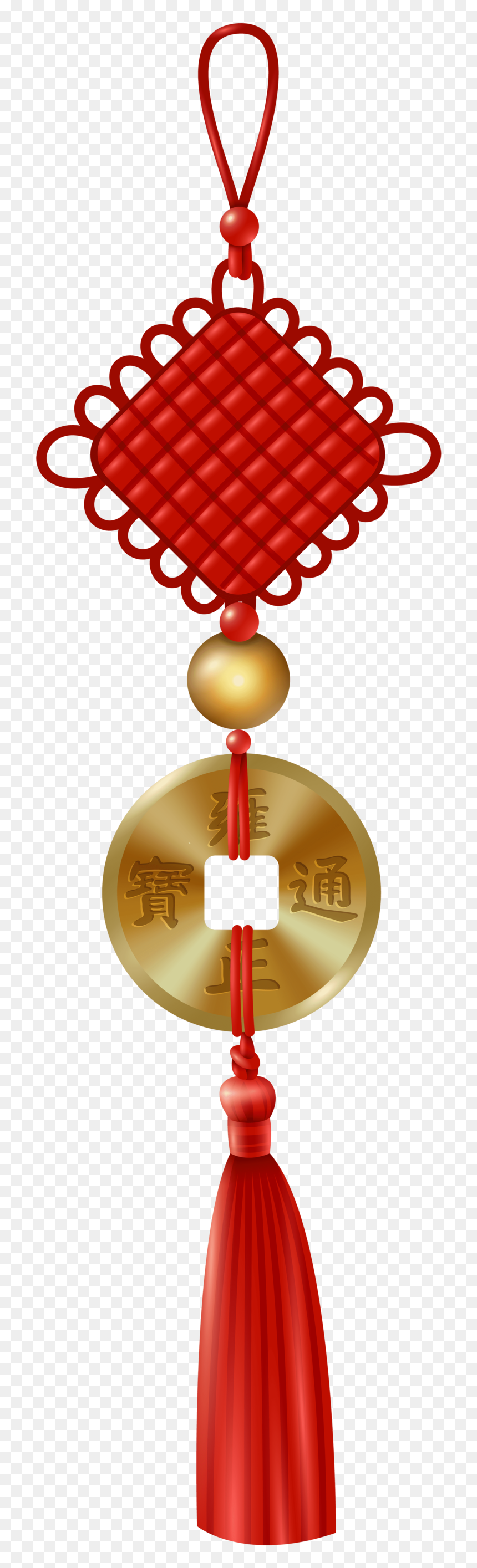 Chinese Hanging Decor - Chinese Decorations Clip Art, HD Png Download - hanging ornament png