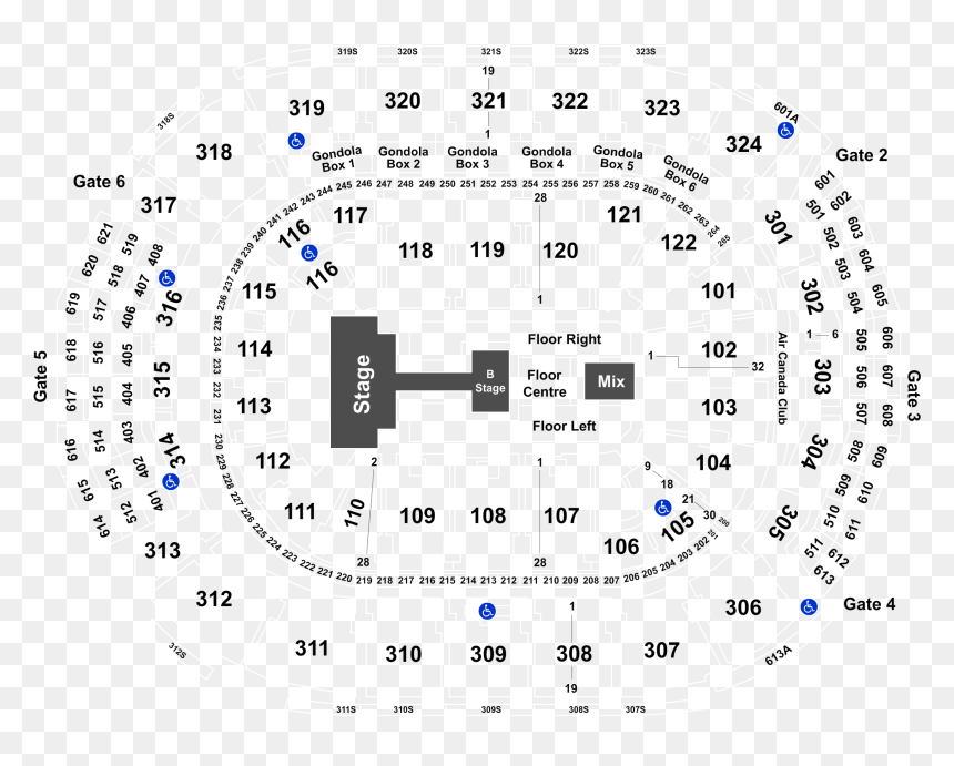 My Chemical Romance Scotiabank Seating, HD Png Download - monsta x png