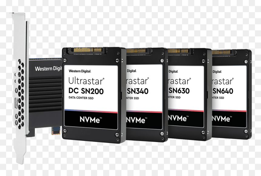 Ultrastar Nvme Series - Solid-state Drive, HD Png Download - western digital logo png