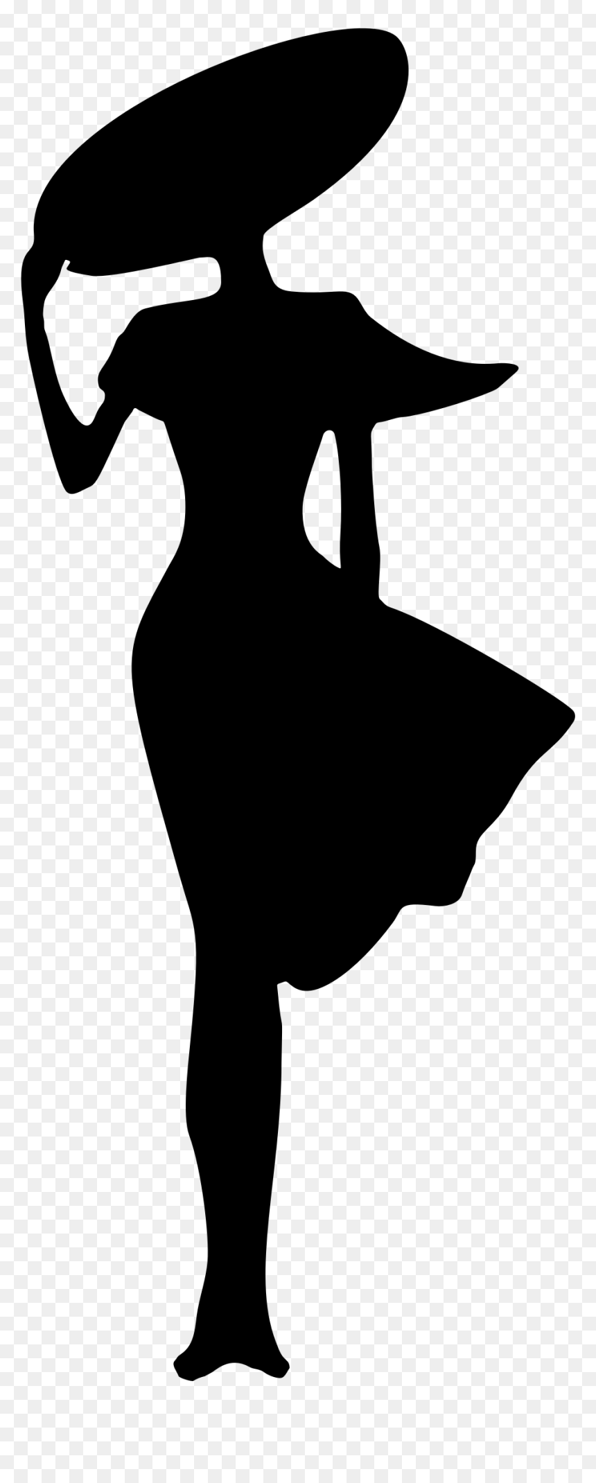 Lady Silhouette, HD Png Download - lady silhouette png