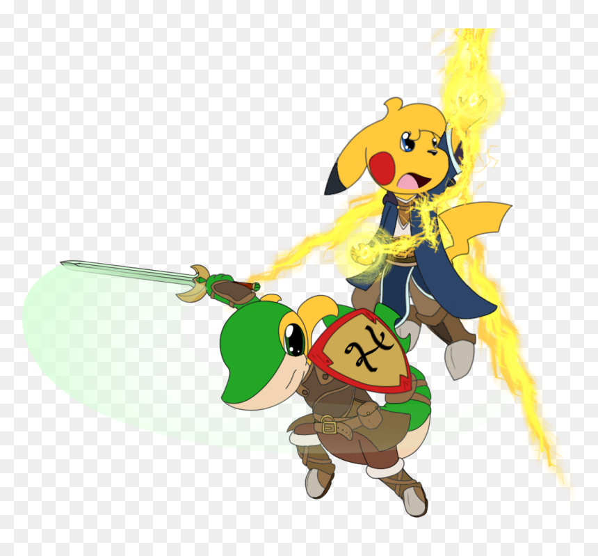 Kurtis And Pika In Fantasy Style Armor - Kurtis The Snivy, HD Png Download - snivy png