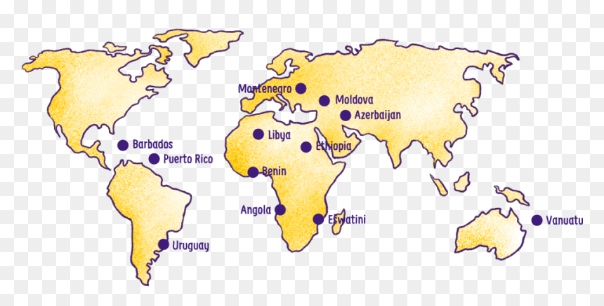World Map, HD Png Download - puerto rico map png