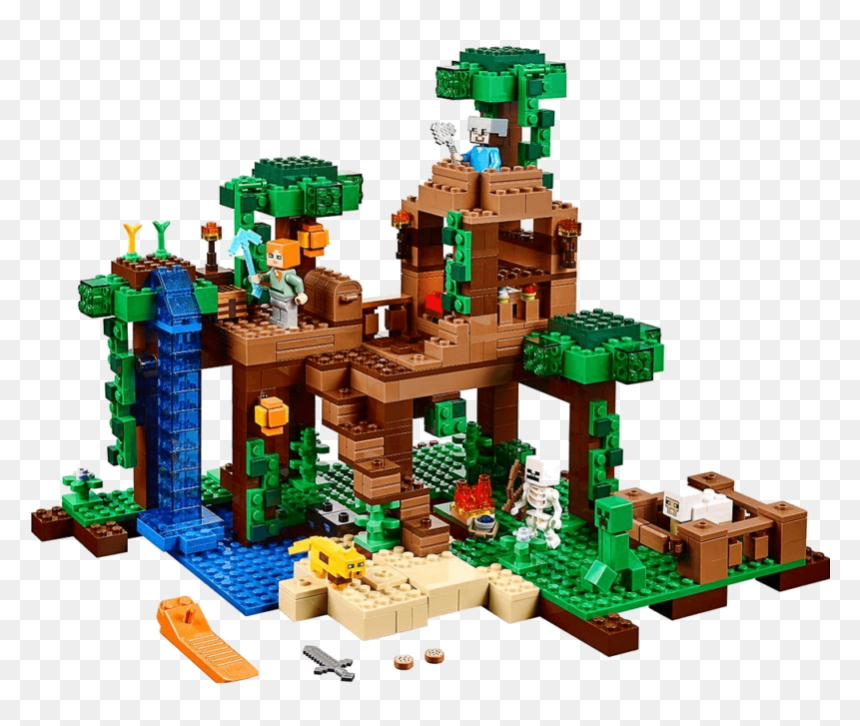 Lego Minecraft Jungle Treehouse, HD Png Download - treehouse png