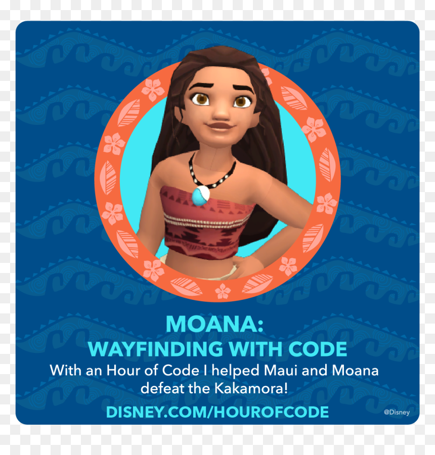 Hour Of Code Moana, HD Png Download - maui moana png