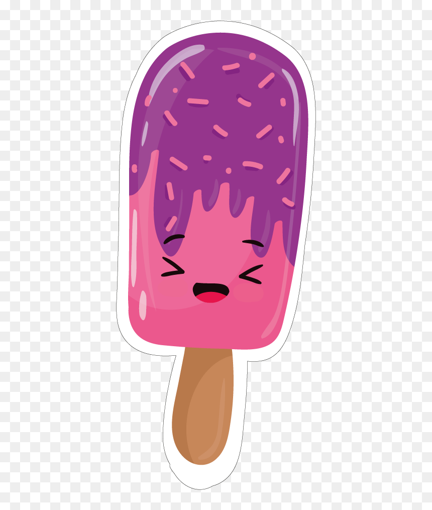 Transparent Ice Cream Bar Png - Ice Cream Cartoon Sticker, Png Download - ekans png