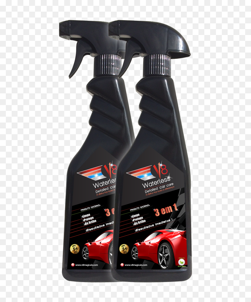 V8 Waterless Car Wash Pack, HD Png Download - limpieza png
