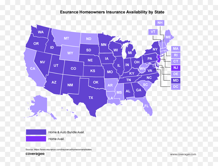 Final 2016 Electoral Map, HD Png Download - esurance logo png