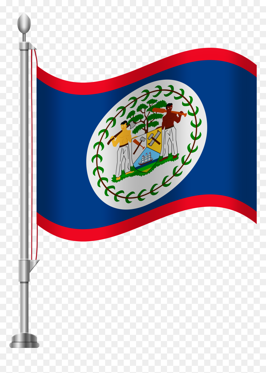 Belize Flag Png Clip Art, Transparent Png - crest leaves png