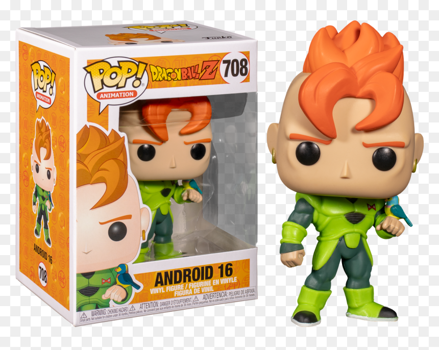 Dragon Ball Z - Metallic Android 16 Funko Pop, HD Png Download - raditz png