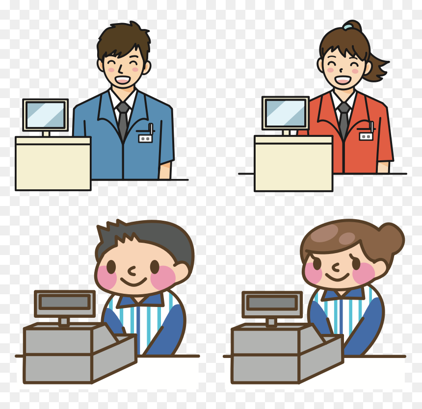Cashiers - Cashier Clipart, HD Png Download - cashier png