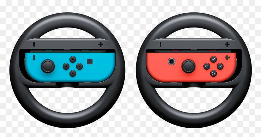Joy Con Wheel Pair - Controller Png Mario Kart, Transparent Png - joycon png