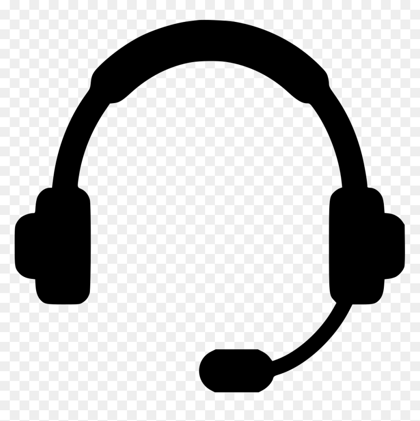 Headphones - Headphones With Mic Svg, HD Png Download - headphones.png