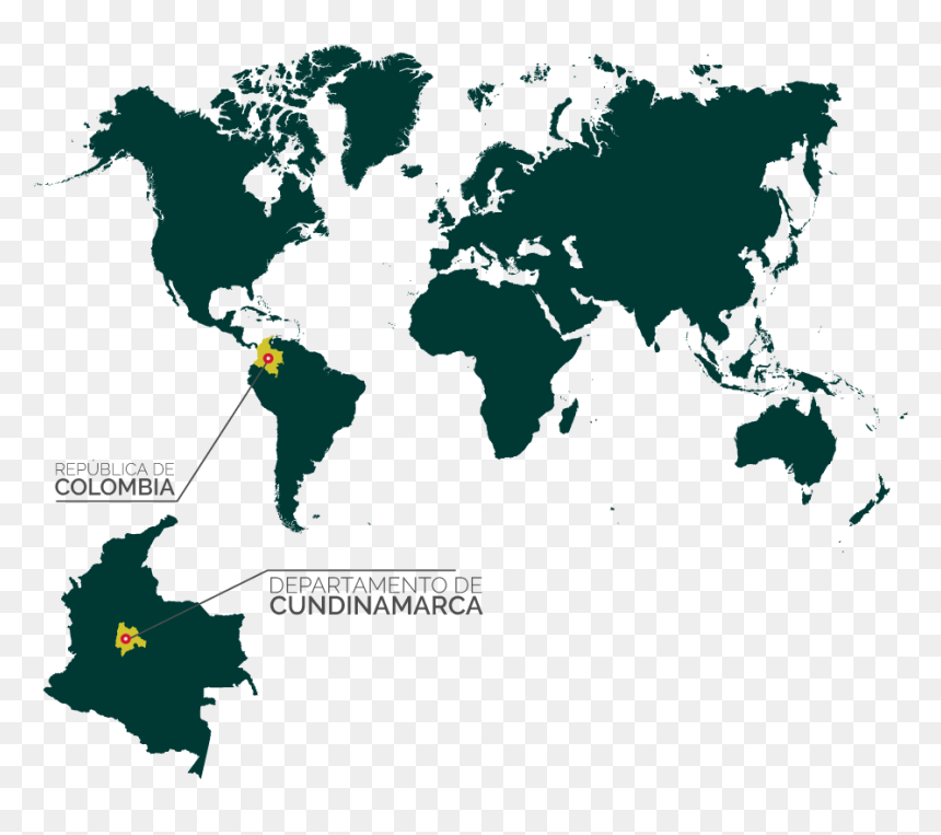 Ubicacion1 - Continents Black And White, HD Png Download - ubicacion png
