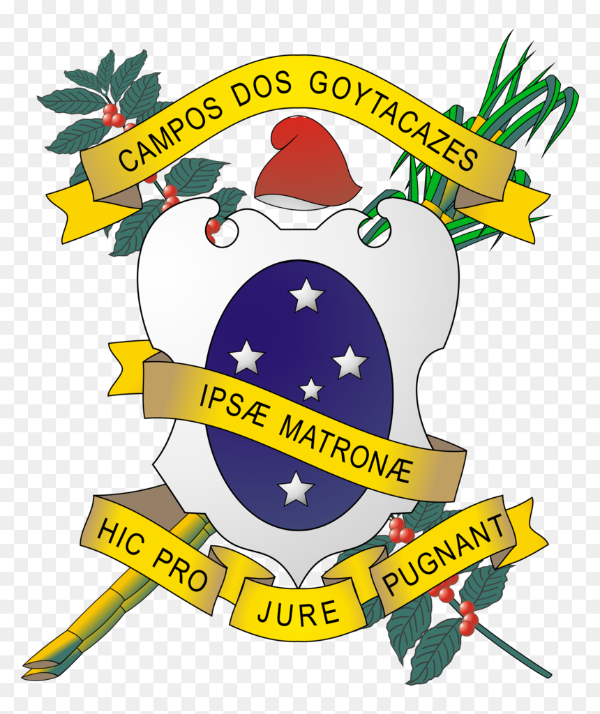 Brasão De Campos Dos Go - Campos Dos Goytacazes, HD Png Download - crest leaves png