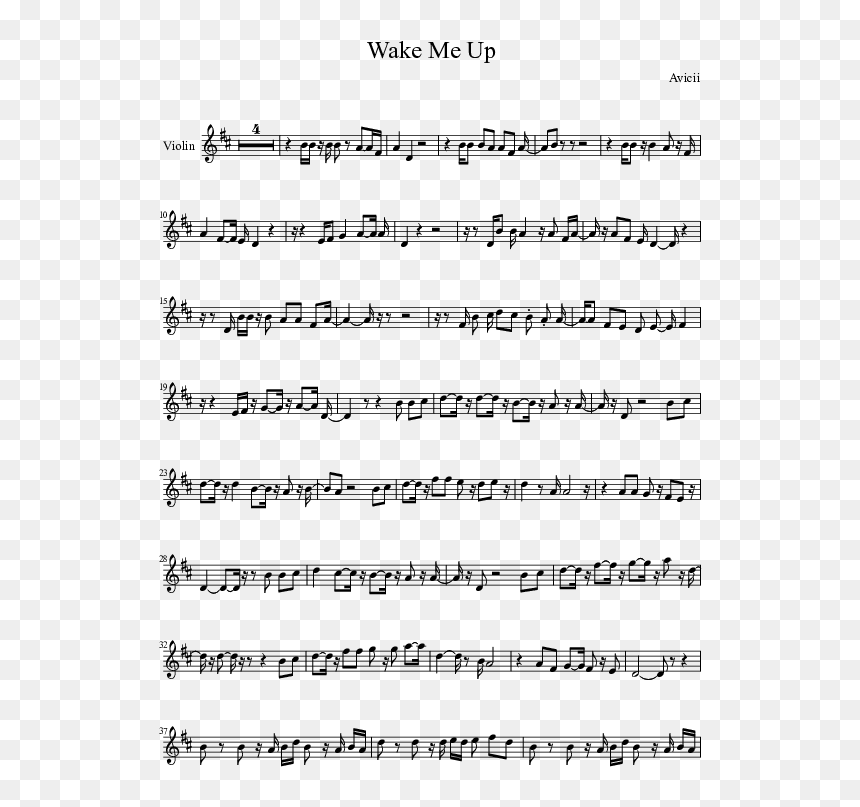 Bolero De Ravel Violin, HD Png Download - wake me up png
