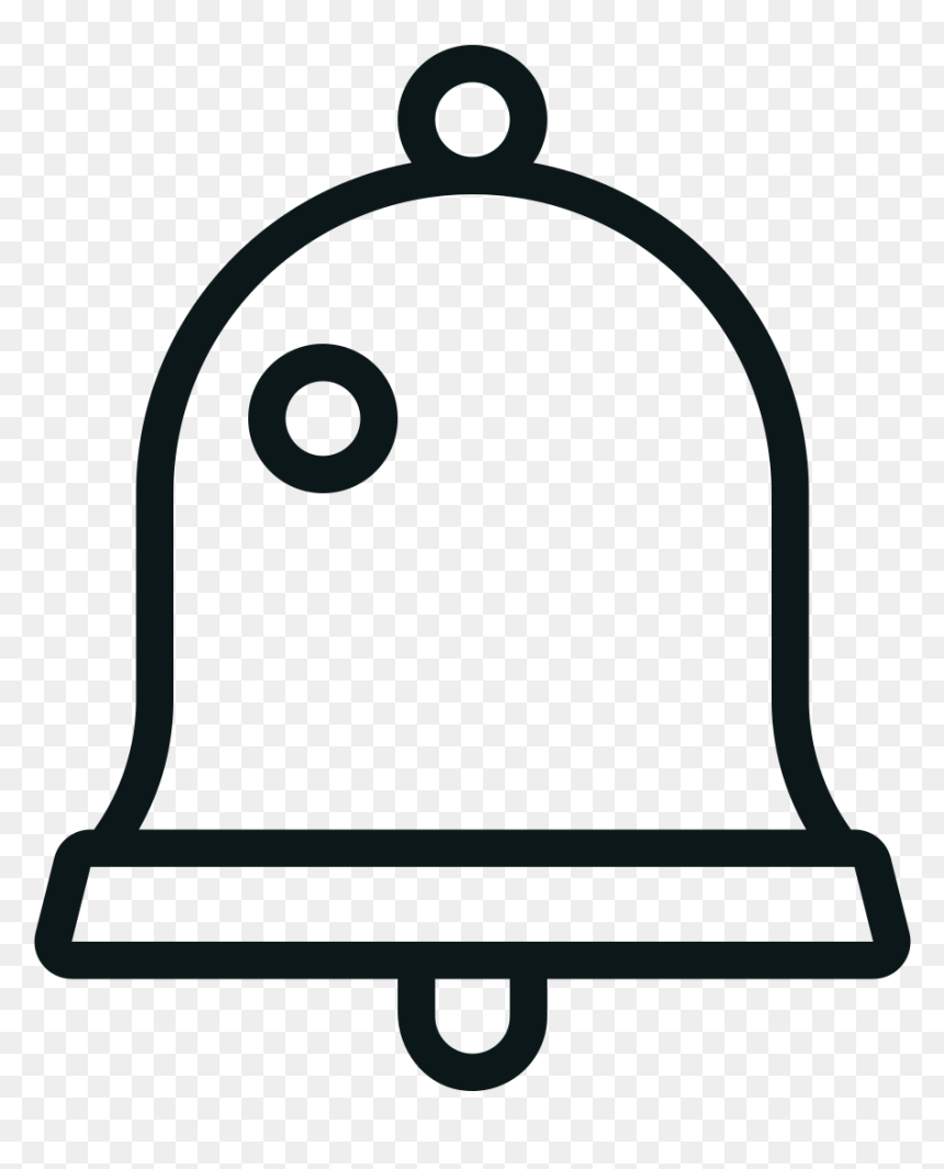 Thin Line Bell Icon, HD Png Download - ring icon png