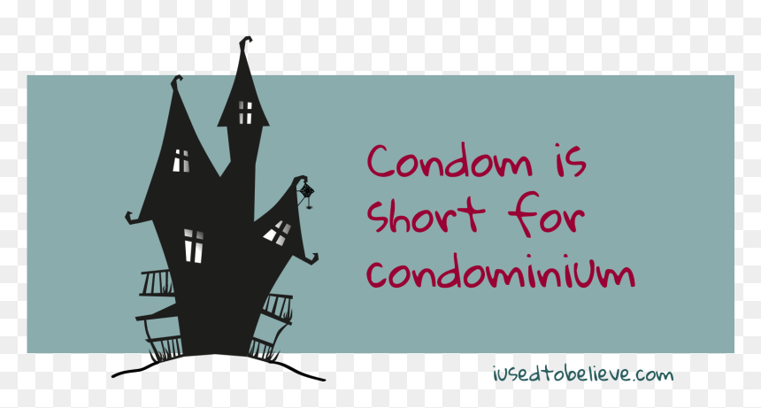 Condoms Png , Png Download - Haunted House Clipart Black And White, Transparent Png - condoms png