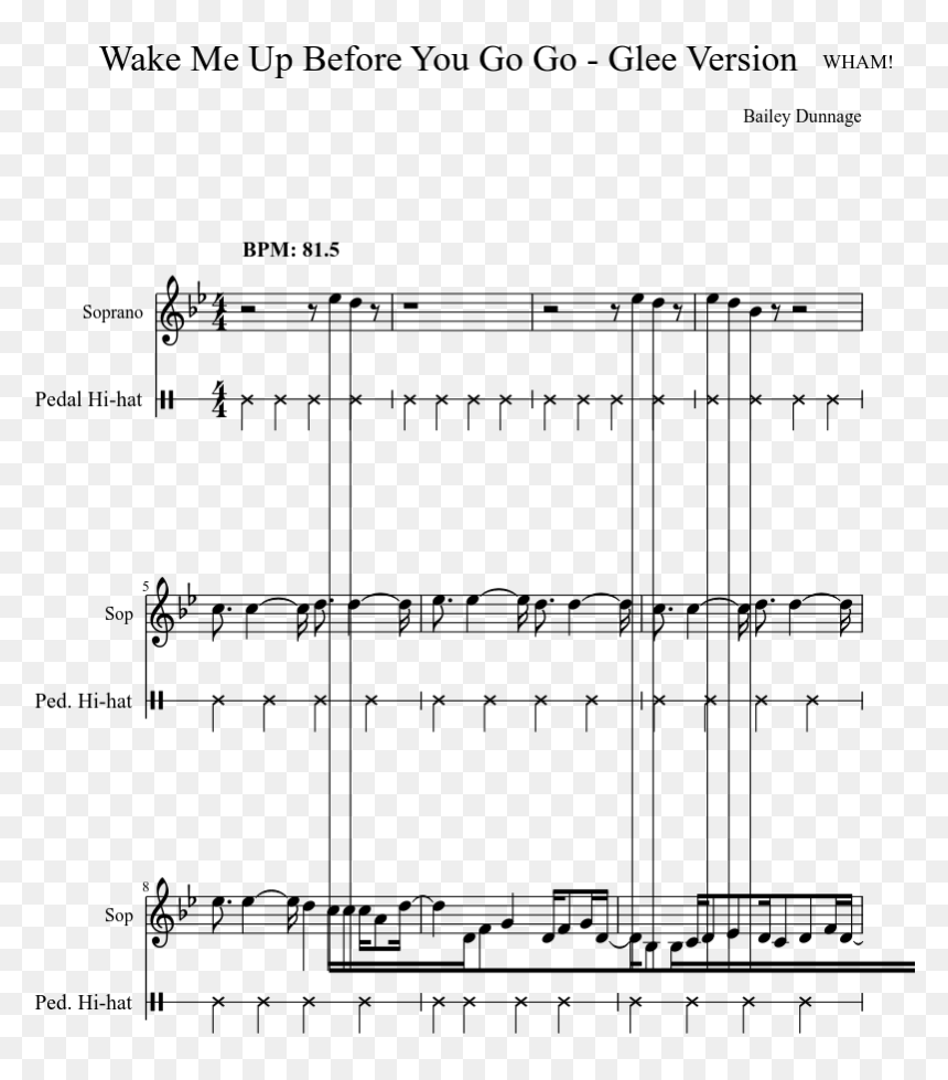Wake Me Up Before You Go Go - Sheet Music, HD Png Download - wake me up png