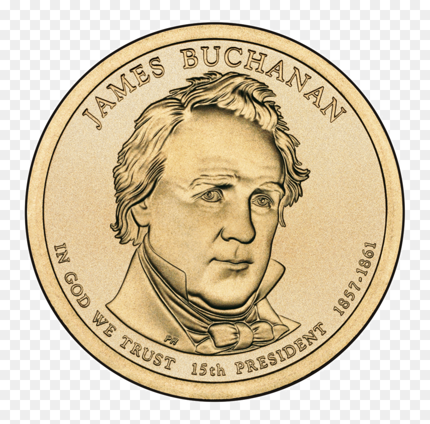 James Buchanan Dollar Coin, HD Png Download - buchanans png