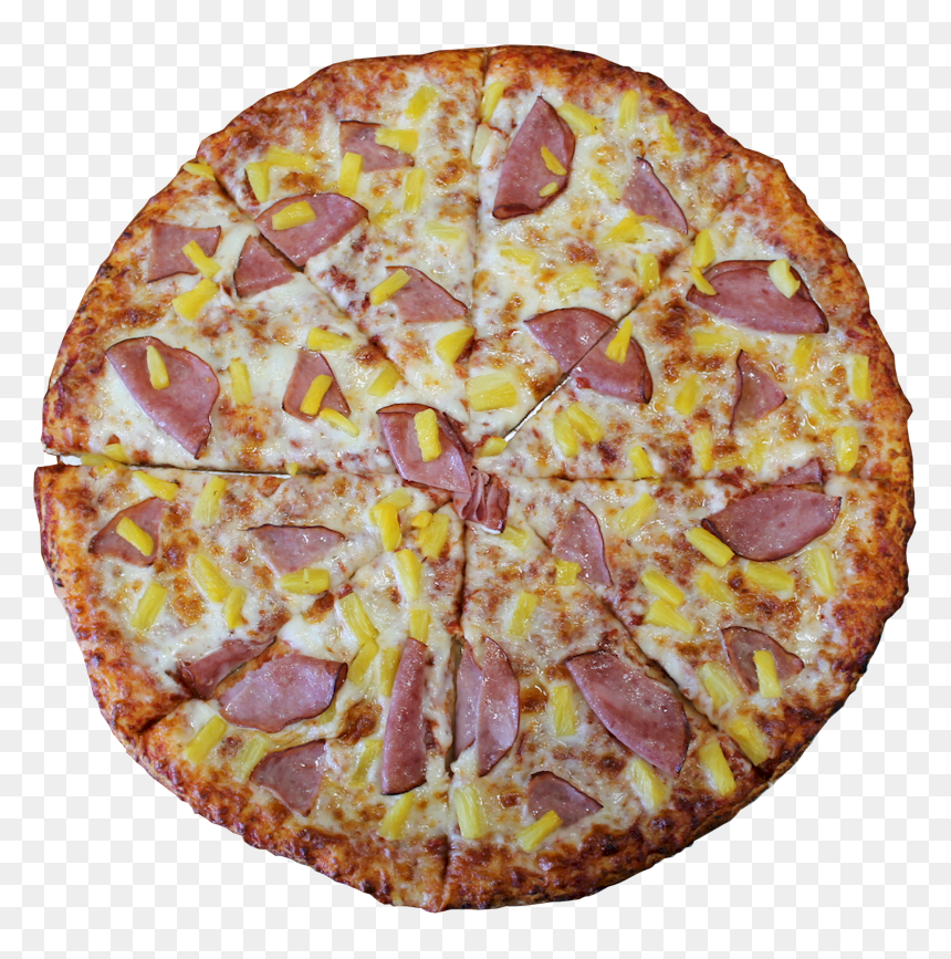 Fresh Slice Pizza Menu Hawaiian - Hawaiian Pizza, HD Png Download - pepperoni pizza slice png