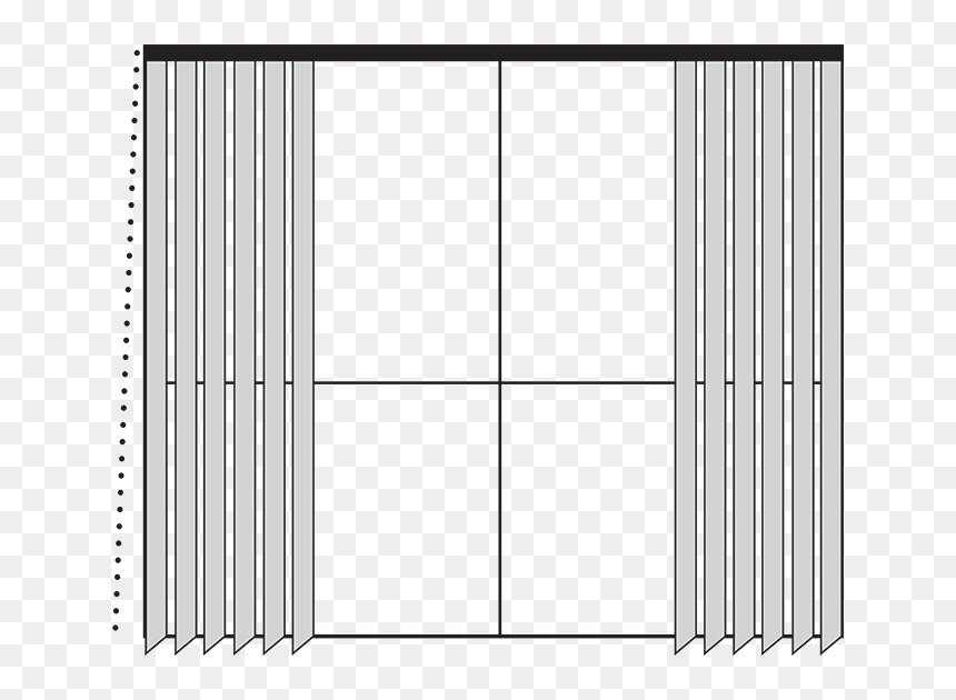 Teds Discount Vertical Peoria - Vertical Blinds Drawing, HD Png Download - window blinds png