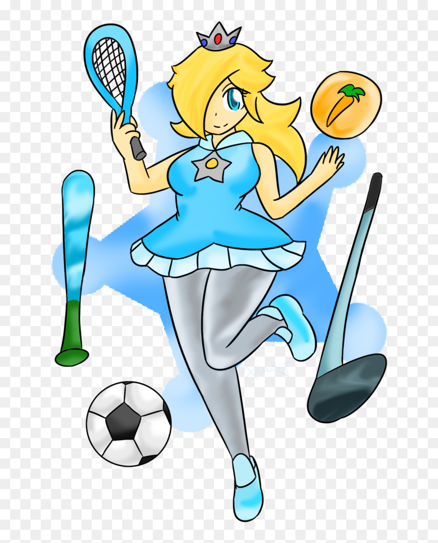 All Star Sports Image Transparent Stock Techflourish - Mario Sports Superstars Rosalina, HD Png Download - rosalina png